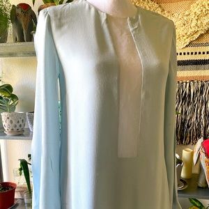 SECHUNG LIGHT BLUR MINI DRESS